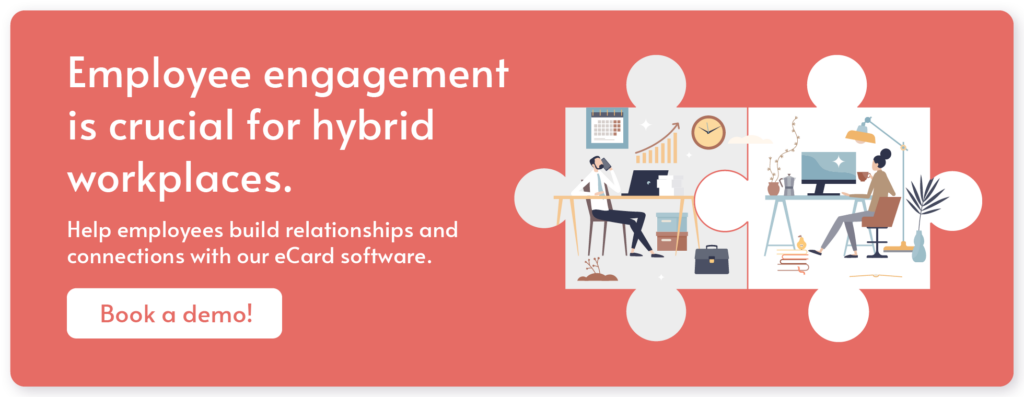 Click to book a demo of eCardWidget’s eCard software.