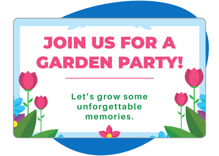Create custom event invitations like this one for your Mother's Day fundraising events.