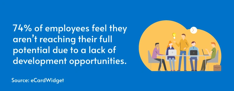 This statistic shows why free development opportunities are a good idea for Employee Appreciation Day.