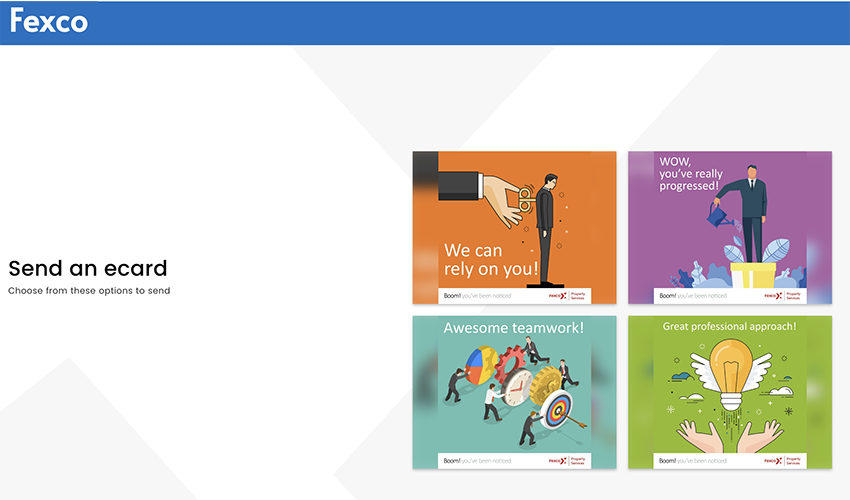 This is an example of the eCards that you can create with the best remote work software, eCardWidget.